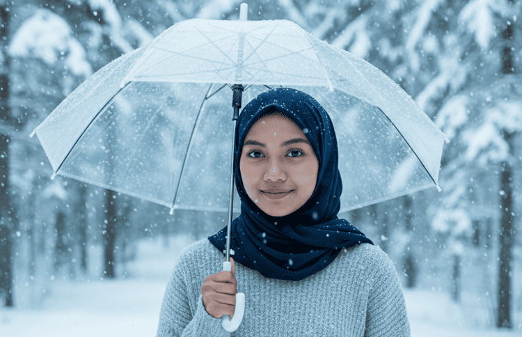 20+ Prompt Gemini AI Viral untuk Edit Foto Bersalju ala “First Love” TikTok