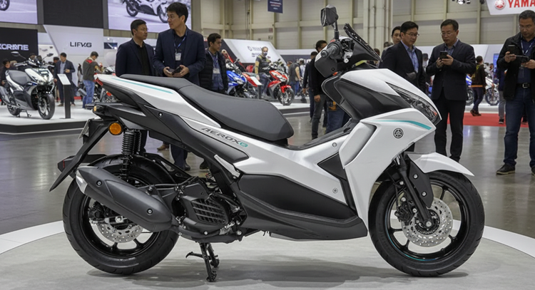 Skuter Listrik Yamaha Aerox-E Resmi Meluncur, Tembus 106 Km Sekali Cas!